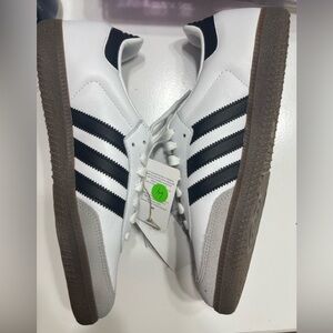 Adidas Samba White and Black Shoes